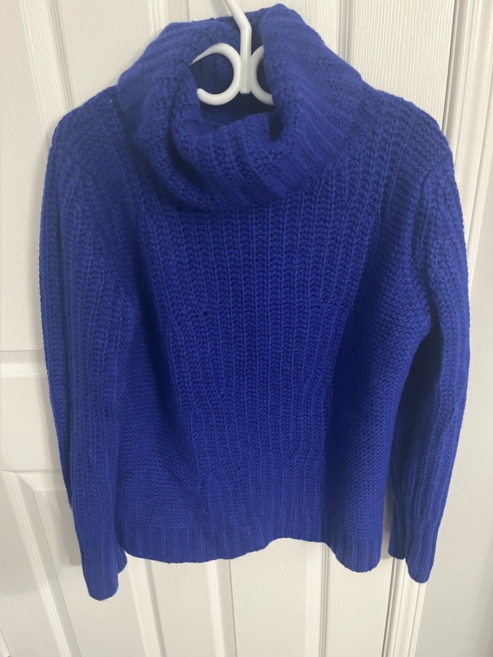 Banana Republic Cowl Neck Sweater in Cobalt Blue